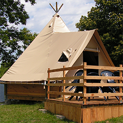 Tepee 4 pers. - Le camping du Lac de Bournazel ****